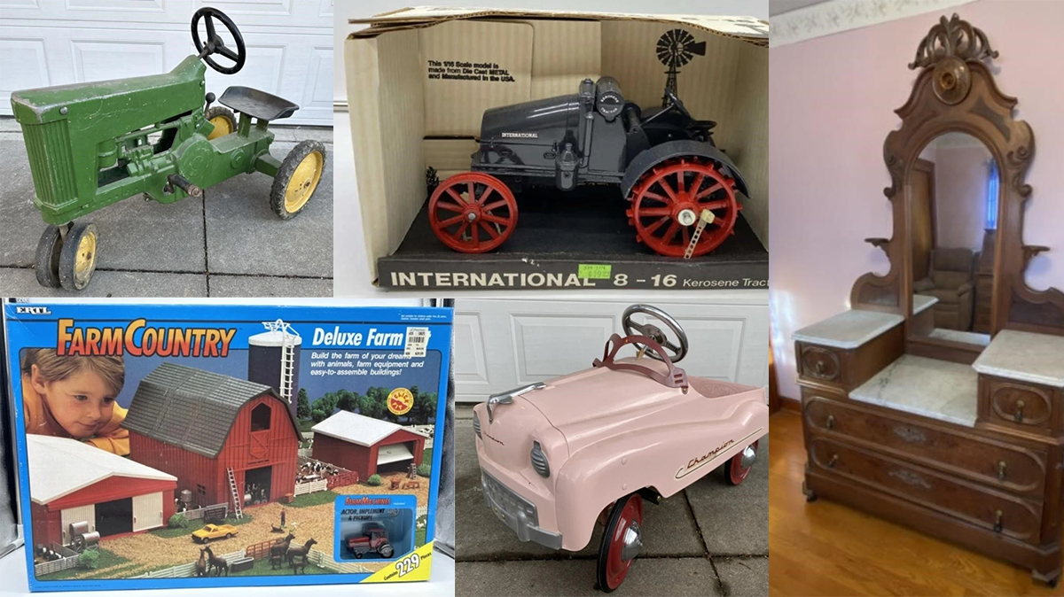 United Country Heritage Brokers & Auctioneers Brings Pedal Tractors, Replica Farm Toys & Antique Furnishings To HiBid.com