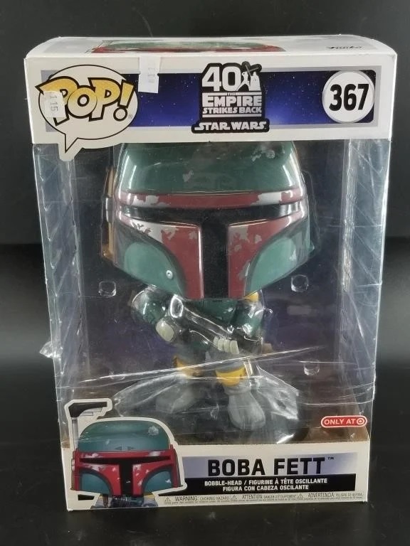 A Funko Pop #367 Star Wars Boba Sett action figure in its original box. 